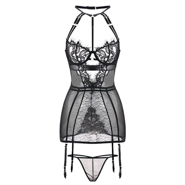 Female Black Charm Bustiers Corset / Women's Body Shaper Sexy Lace Underwire - EVE's SECRETS